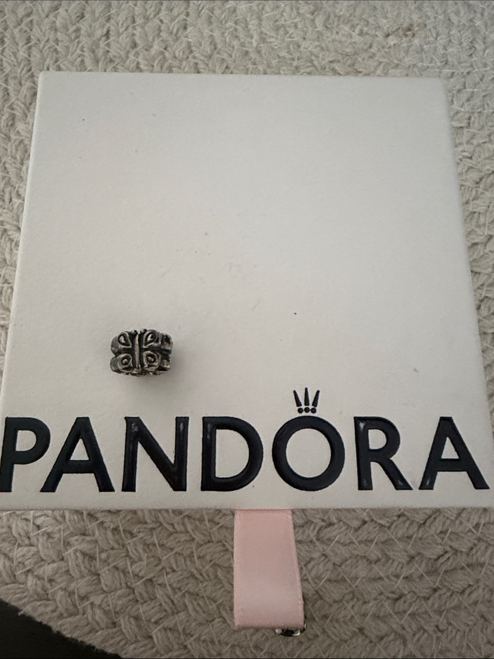 Pandora Antique Silver Butterfly Spacer Bead